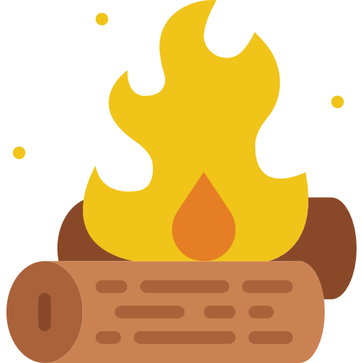 lagerfeuer Basic Miscellany Flat icon