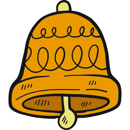 campana Hand Drawn Color icono
