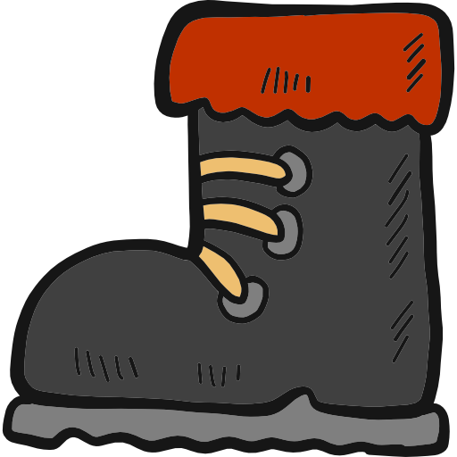 Shoe Hand Drawn Color icon