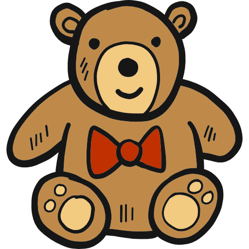 teddybär Hand Drawn Color icon