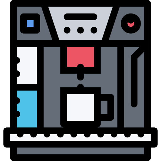 Coffee machine Coloring Color icon
