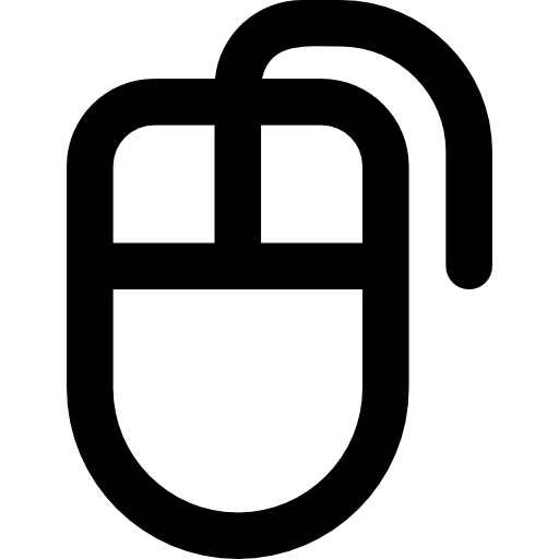 computermaus Basic Rounded Lineal icon