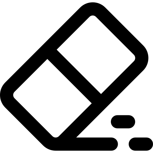 지우개 Basic Rounded Lineal icon