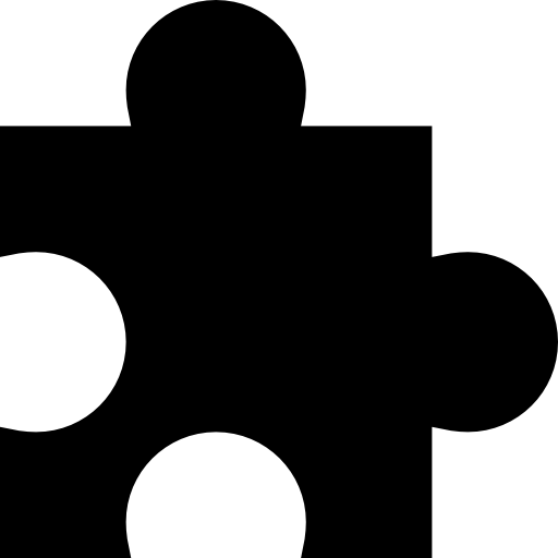 puzzle Basic Straight Filled icona