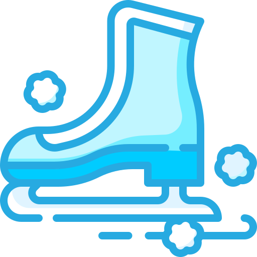 Ice skating Generic Blue icon