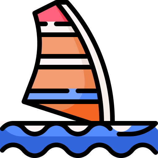 het windsurfen Generic Outline Color icoon