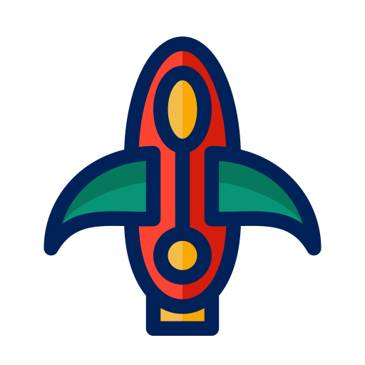 Rocket Generic Outline Color icon