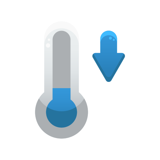 baja temperatura Generic Flat Gradient icono