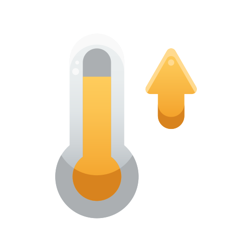 Высокая температура Generic Flat Gradient иконка