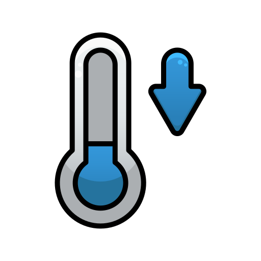 baja temperatura Generic Outline Color icono