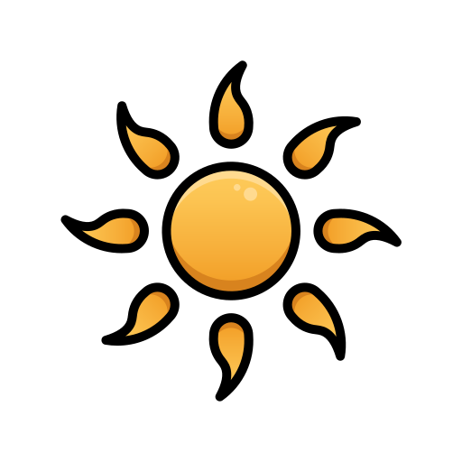 soleado Generic Outline Color icono