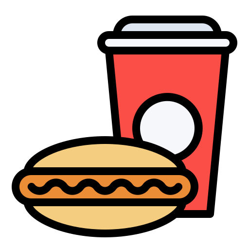 comida rápida Generic Outline Color icono