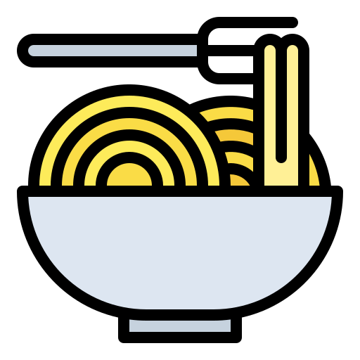 Noodle Generic Outline Color icon