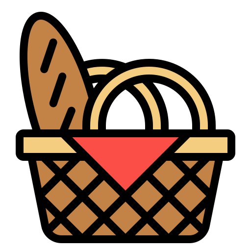 フードバスケット Generic Outline Color icon