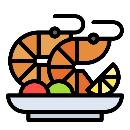 Seafood Generic Outline Color icon