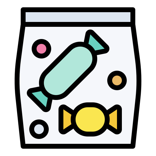 Candy bag Generic Outline Color icon