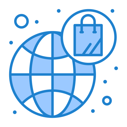 Online shop Generic Blue icon