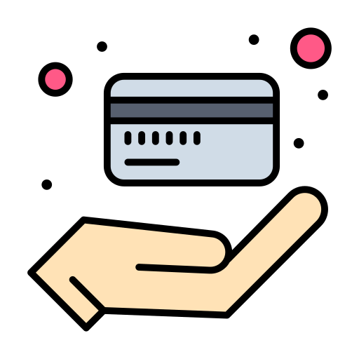 tarjeta de crédito Flatart Icons Lineal Color icono