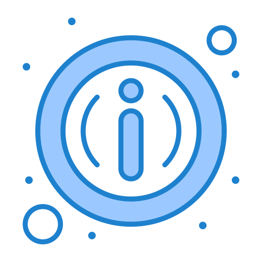 情報ボタン Generic Blue icon