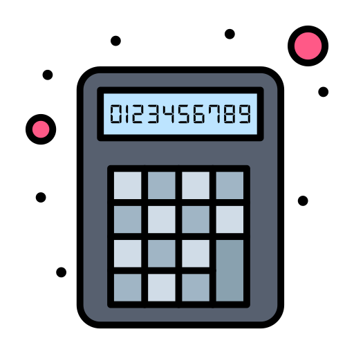 kalkulator Flatart Icons Lineal Color ikona