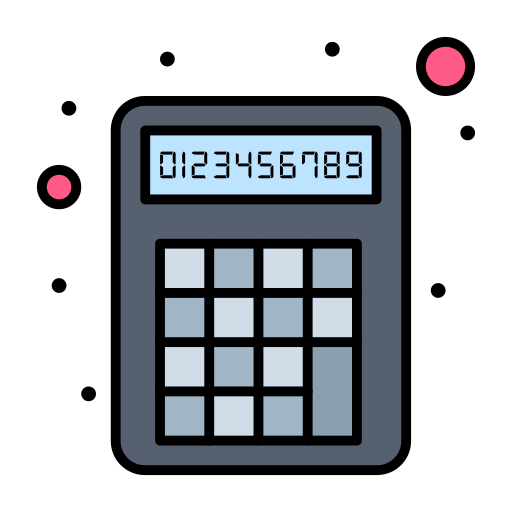 Calculator Flatart Icons Lineal Color icon