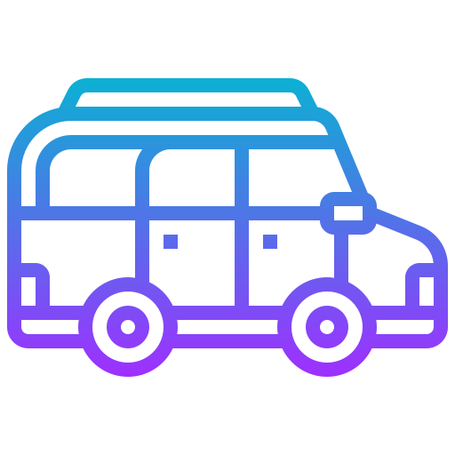 Hearse Meticulous Gradient icon