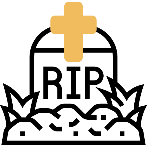 묘비 Meticulous Yellow shadow icon