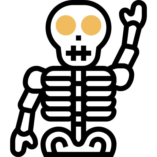 esqueleto Meticulous Yellow shadow icono