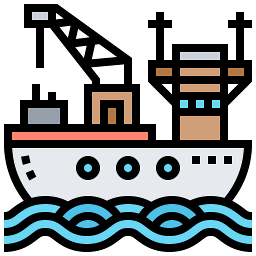 Oil tanker Meticulous Lineal Color icon