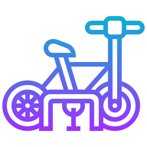 parking de bicicletas Meticulous Gradient icono