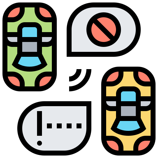 Blind spot monitor Meticulous Lineal Color icon