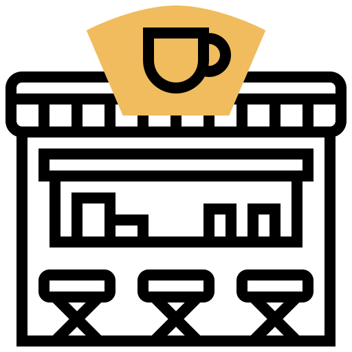 coffeeshop Meticulous Yellow shadow icoon