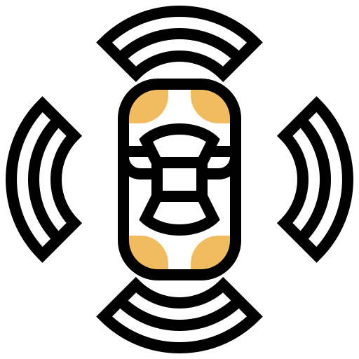 3d-sensor Meticulous Yellow shadow icoon