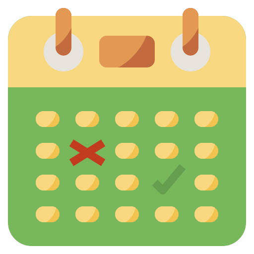calendario Surang Flat icono