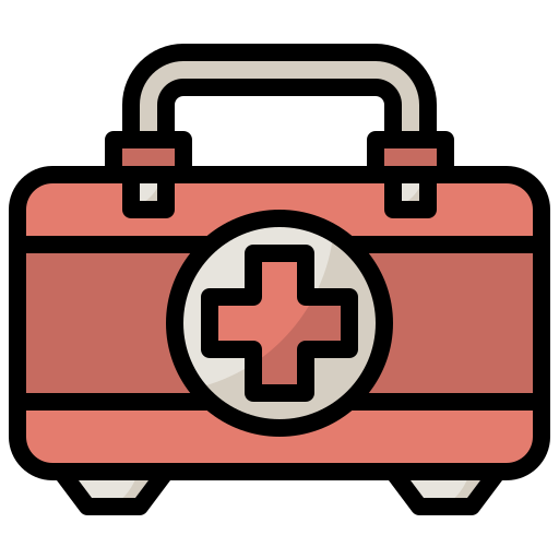 kit de primeros auxilios Surang Lineal Color icono