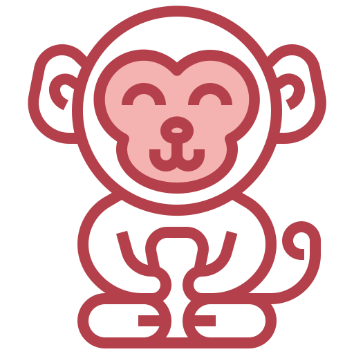 scimmia Surang Red icona