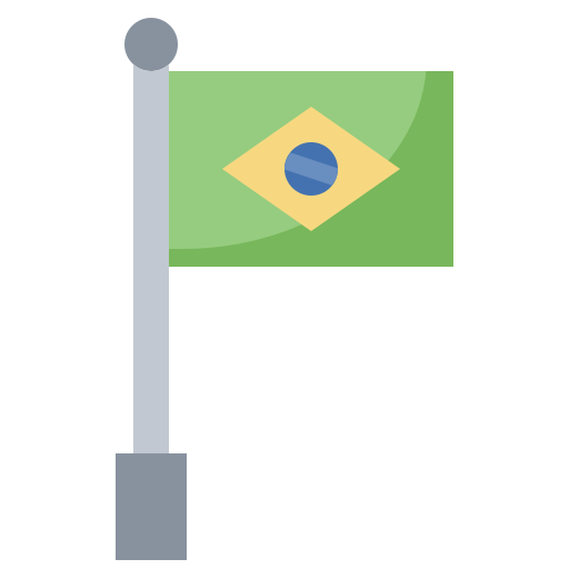 bandiera del brasile Surang Flat icona