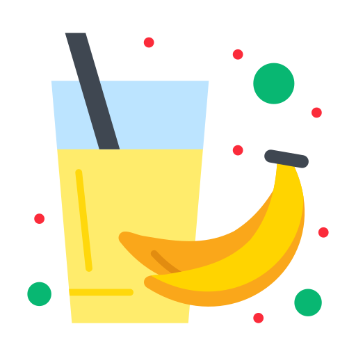 Banana juice Flatart Icons Flat icon