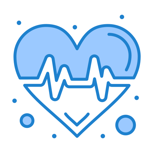 Heart beats Generic Blue icon