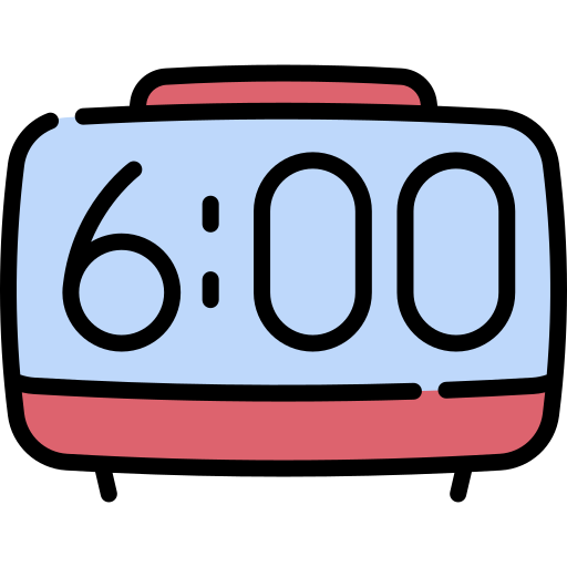 despertador digital Special Lineal color icono
