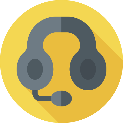 kopfhörer Flat Circular Flat icon