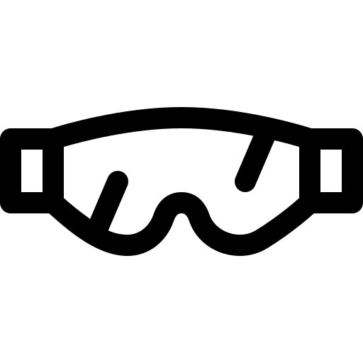 occhiali Basic Rounded Lineal icona