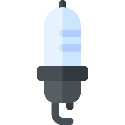 Spark plug Basic Rounded Flat icon