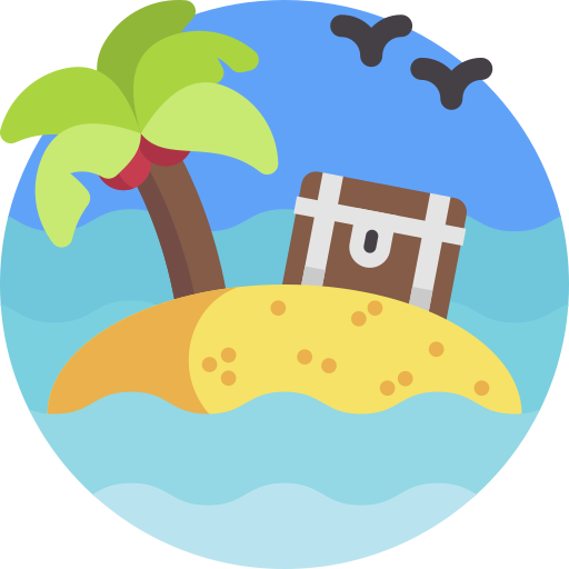 wyspa Detailed Flat Circular Flat ikona