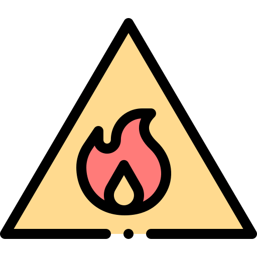 ogień Detailed Rounded Lineal color ikona
