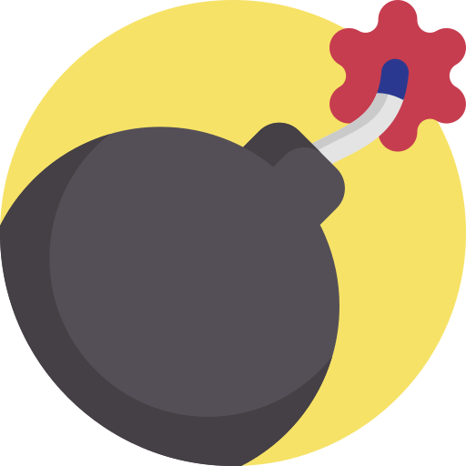 Bomb Detailed Flat Circular Flat icon