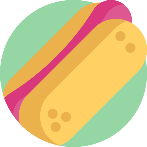 hot dog Detailed Flat Circular Flat icona