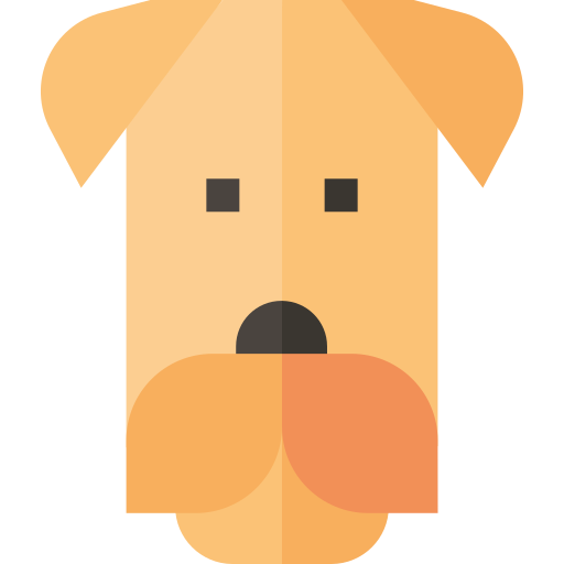 Airedale terrier Basic Straight Flat icon