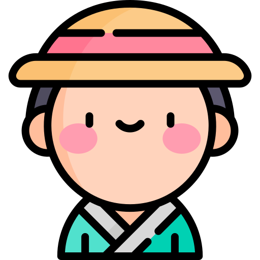 男の子 Kawaii Lineal color icon