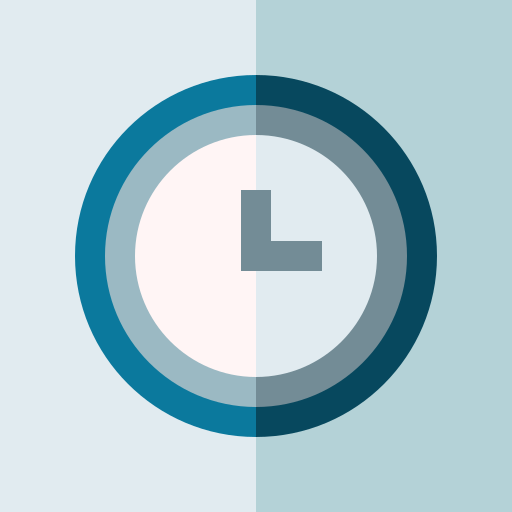 Clock Basic Straight Flat icon